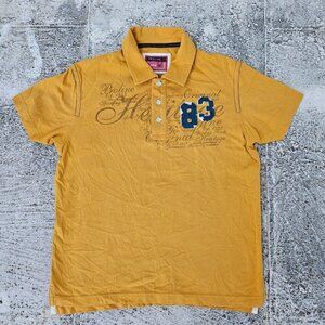 Vintage Proline Men Polo Tee Short Sleeve Cotton T Shirt Size M 104 cm